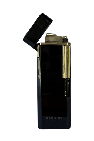 Promise Twiggy Siyah Gold Metal Soft Flame Çakmak