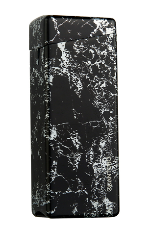 Quantoro Tek Torch Pürmüz Siyah Desenli Metal Puro Çakmağı