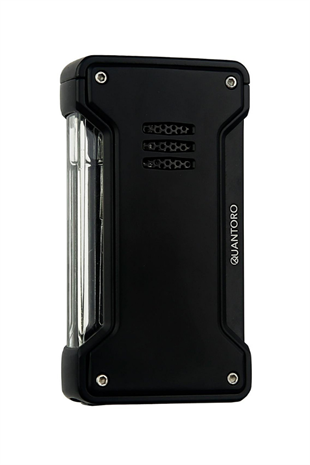 Quantoro Tek Torch Pürmüz Siyah Metal Puro Çakmağı