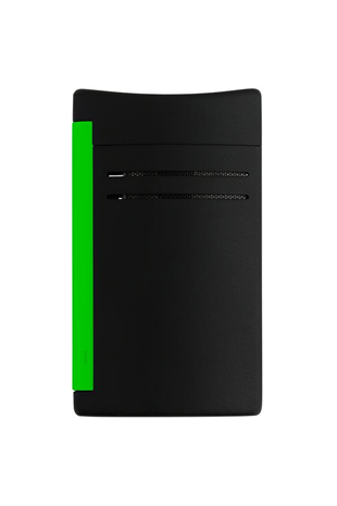 S.T. Dupont Maxijet Lacquered Neon Yeşil-Siyah Puro Çakmağı 20172