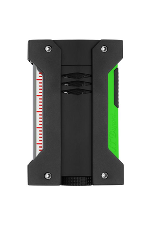 S.T. Dupont Defi Extreme Neon Yeşil-Siyah Tek Torch Puro Çakmağı 21417