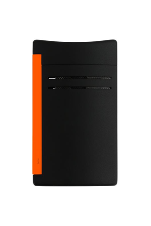 S.T. Dupont Maxijet Lacquered Neon Turuncu-Siyah Puro Çakmağı 20169