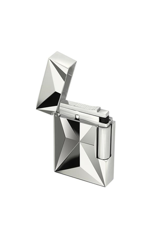 S.T. Dupont Ligne 2 Chrome Fire X Luxury Gümüş Puro Çakmağı 18610