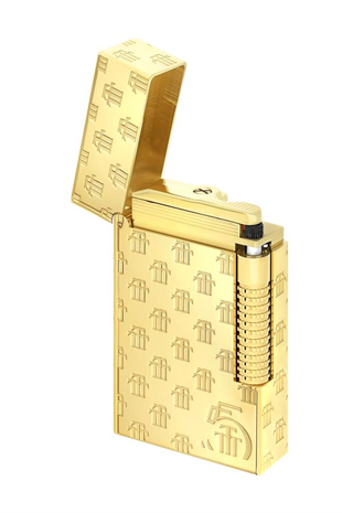 S.T. Dupont Initial Guilloche Trinidad 55th Annieversary  Gold Puro Çakmağı C23077
