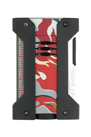 S.T. Dupont Camo Kamuflaj Desenli Kırmızı Puro Çakmağı 21451