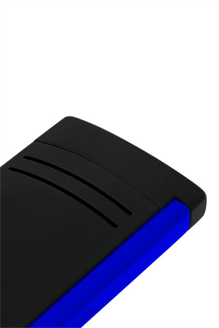 S.T. Dupont Maxijet Lacquered Neon Mavi-Siyah Puro Çakmağı 20171