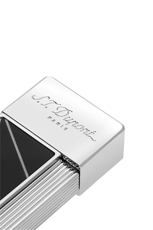 S.T. Dupont Twiggy Fire x Siyah-Krom Puro Çakmağı 30070