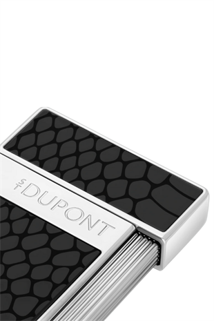 S.T. Dupont Lacquered Slimmy Siyah Puro Çakmağı 28076