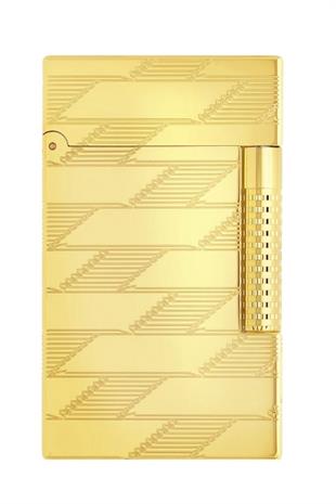 S.T. Dupont Le Grand Guilloche Monogram Gold Puro Çakmağı C23178