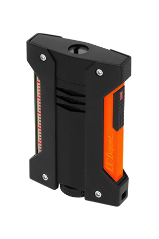 S.T. Dupont Defi Extreme Neon Turuncu-Siyah Tek Torch Puro Çakmağı 21419