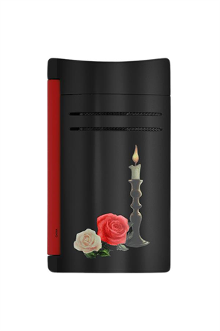 S.T. Dupont Maxijet Memento Mori Siyah-Kırmızı Puro Çakmağı 20394