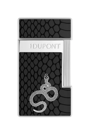 S.T. Dupont Lacquered Slimmy Siyah Puro Çakmağı 28076