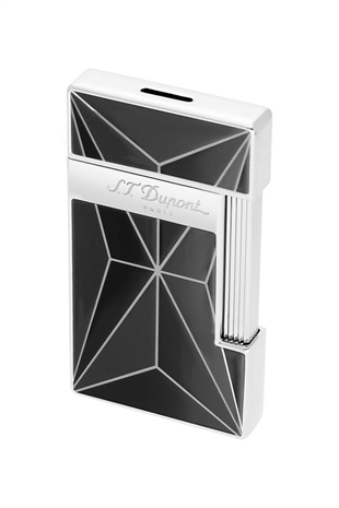 S.T. Dupont Slimmy Fire x Siyah-Krom Puro Çakmağı 28070