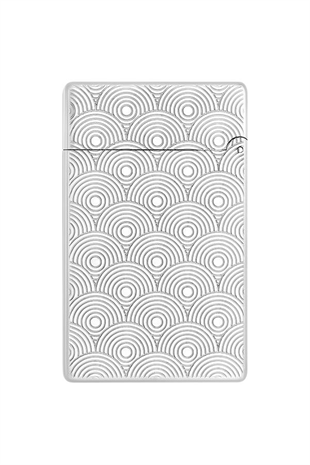 S.T. Dupont Initial Guilloche Gümüş Daire İşlemeli Puro Çakmağı 20844