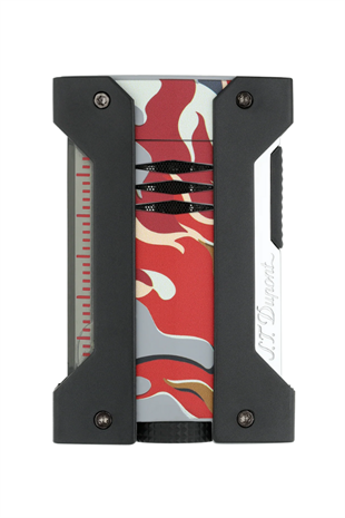 S.T. Dupont Camo Kamuflaj Desenli Kırmızı Puro Çakmağı 21451