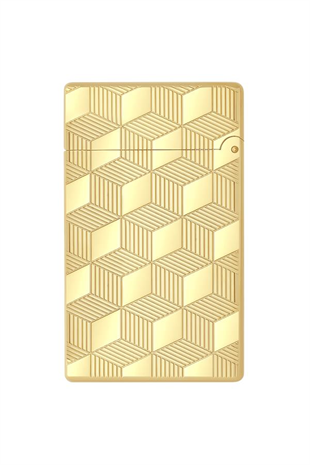 S.T. Dupont Initial Guilloche Gold Düz İşlemeli Puro Çakmağı 20841