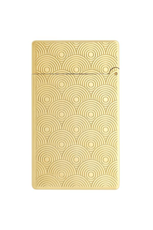 S.T. Dupont Initial Guilloche Gold Daire İşlemeli Puro Çakmağı 20845