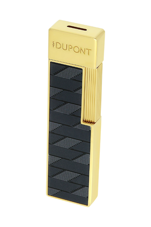 S.T. Dupont Twiggy Monogram Siyah-Gold Puro Çakmağı 30079