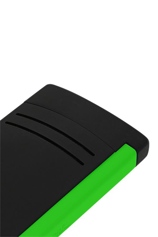 S.T. Dupont Maxijet Lacquered Neon Yeşil-Siyah Puro Çakmağı 20172