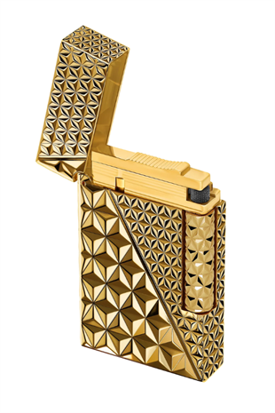 S.T. Dupont Ligne 2 Çift Soft Alev Fire X Gold Puro Çakmağı C16646