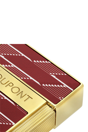 S.T. Dupont Lacquered Biggy Monogram Kırmızı Puro Çakmağı 25078