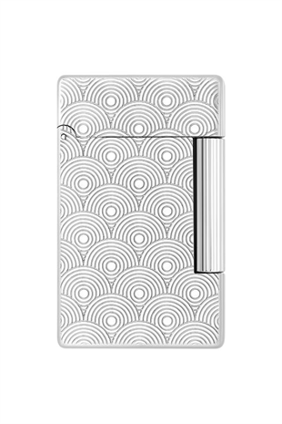 S.T. Dupont Initial Guilloche Gümüş Daire İşlemeli Puro Çakmağı 20844
