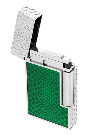 S.T. Dupont Ligne 2 Guilloche Under Lacquer Çift Soft Alev Puro Çakmağı C16078