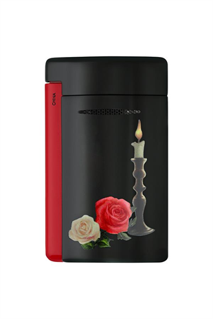 S.T. Dupont Minijet Memento Mori Kırmızı-Siyah Puro Çakmağı 10894