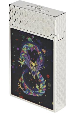 S.T. Dupont Ligne 2 Dragon Siyah/Paladyum Puro Çakmağı 16527