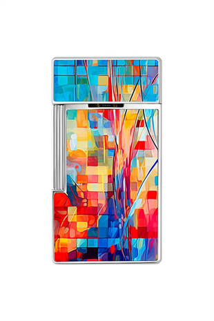 S.T. Dupont Biggy Lacquered Graffty Çok Renkli Puro Çakmağı 25024