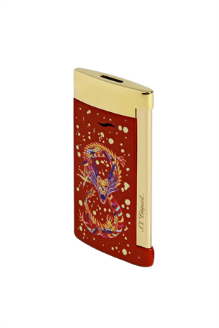 S.T. Dupont Slim 7 Burgundy Dragon Gold Puro Çakmağı 27776