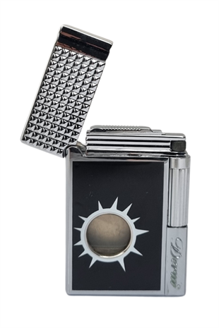 Vindiesel Soft Flame Siyah-Gümüş Desenli Çakmak