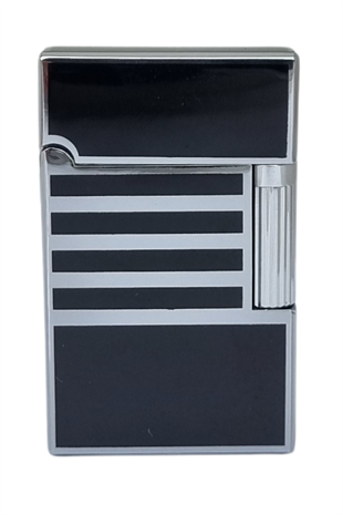 Vindiesel Soft Flame Siyah-Gümüş Desenli Çakmak