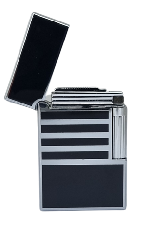 Vindiesel Soft Flame Siyah-Gümüş Desenli Çakmak