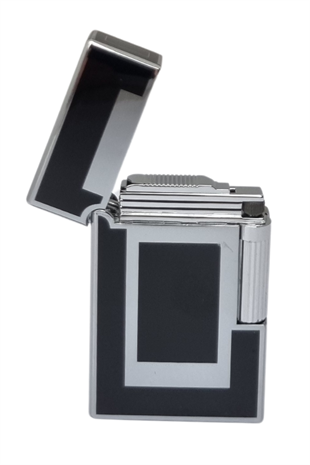 Vindiesel Soft Flame Siyah-Gümüş Desenli Çakmak