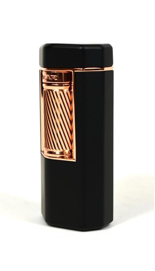 Xikar Meridian Single Lighter Siyah Rose Gold Puro Çakmağı