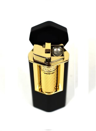 Xikar Meridian Single Lighter Siyah Gold Puro Çakmağı