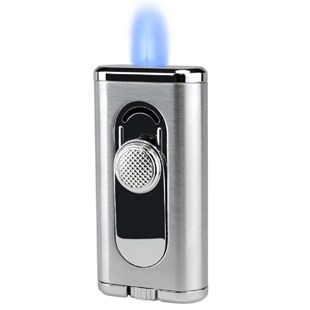 Xikar Verano Perde Alev Gümüş Puro Çakmağı