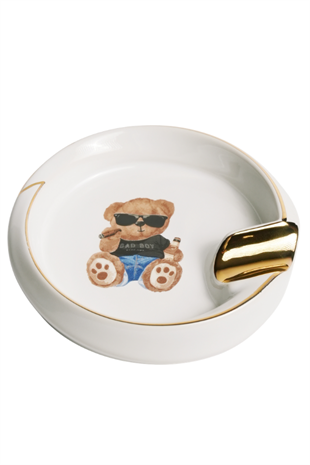 Firebird Teddy Bear Beyaz-Gold Tekli Porselen Puro Küllüğü