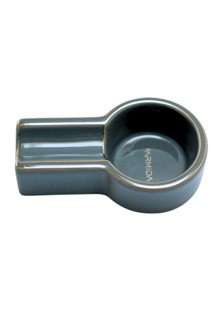 Parmida Gri Gold Şeritli Tekli Porselen Puro Küllüğü