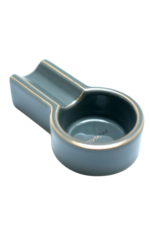 Parmida Gri Gold Şeritli Tekli Porselen Puro Küllüğü