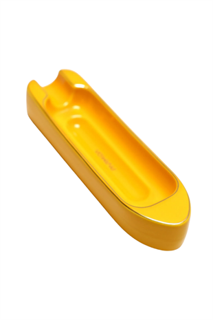 Parmida Sarı Gold Şeritli Tekli Porselen Puro Küllüğü