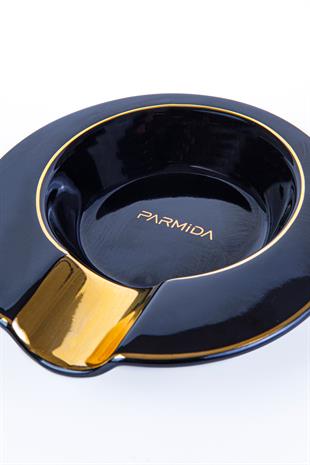 Parmida Siyah-Gold Porselen Tekli Puro Küllüğü