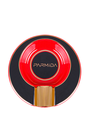 Parmida Siyah-Kırmızı Porselen Tekli Puro Küllüğü