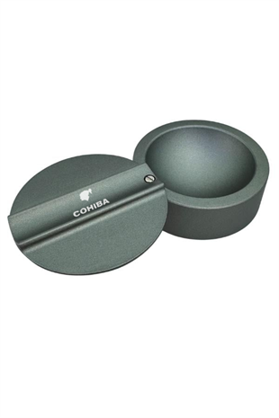 Cohiba Gunmetal Metal Döner Başlıklı Tekli Puro Küllüğü