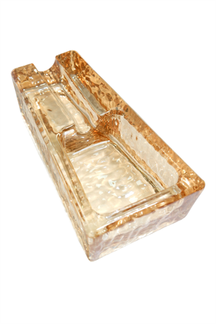 PremiumQuality Gold Şeffaf Kristal Tekli Puro Küllüğü