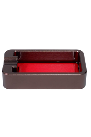 PremiumQuality Kırmızı - Gunmetal Tekli Puro Küllüğü