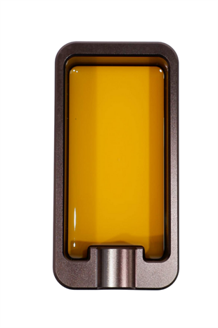 PremiumQuality Sarı - Gunmetal Tekli Puro Küllüğü