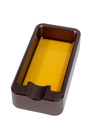 PremiumQuality Sarı - Gunmetal Tekli Puro Küllüğü