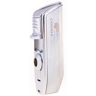 Cohiba 3 Torch Pürmüz Yan Ağız Gümüş Puro Çakmağı
